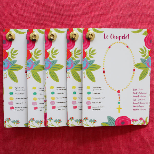 Lot famille : 5 nuanciers Chapelet