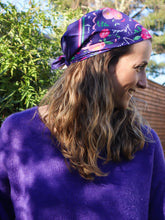 Charger l&#39;image dans la galerie, Le petit foulard Vivre d&#39;amour violet
