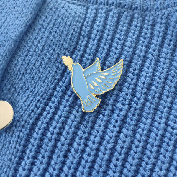 Pin's colombe bleue
