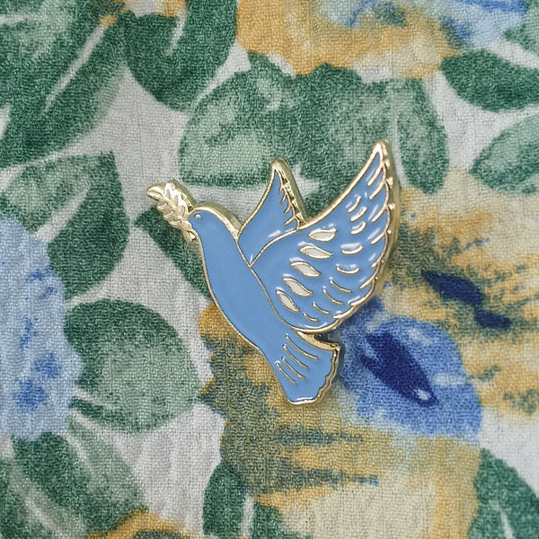Pin's colombe bleue