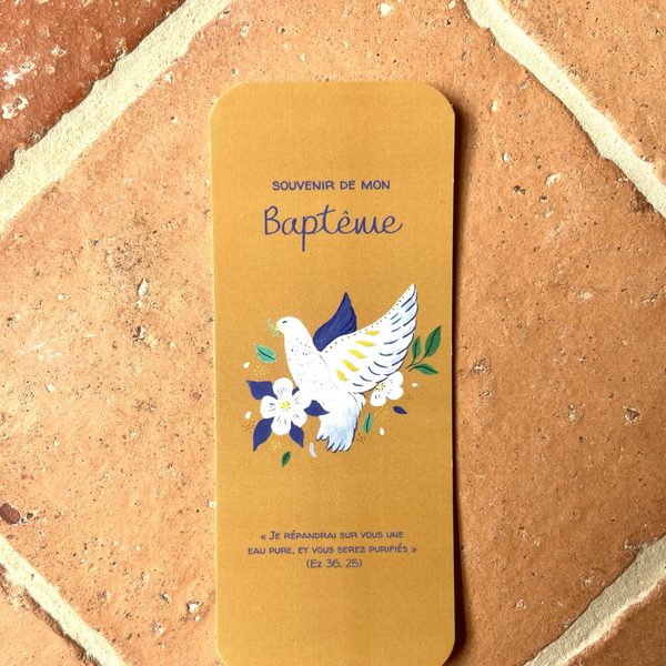 Signet baptême colombe - Ézéchiel 36:25