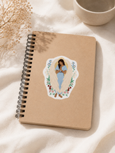 Charger l'image dans la galerie, Sticker Ange gardien fleuri
