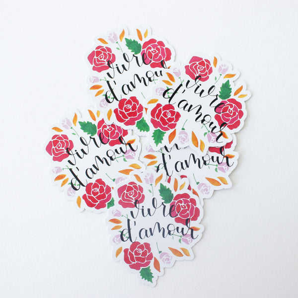 Sticker Vivre d'amour