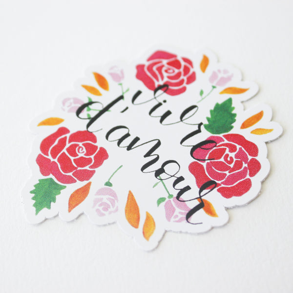 Sticker Vivre d'amour