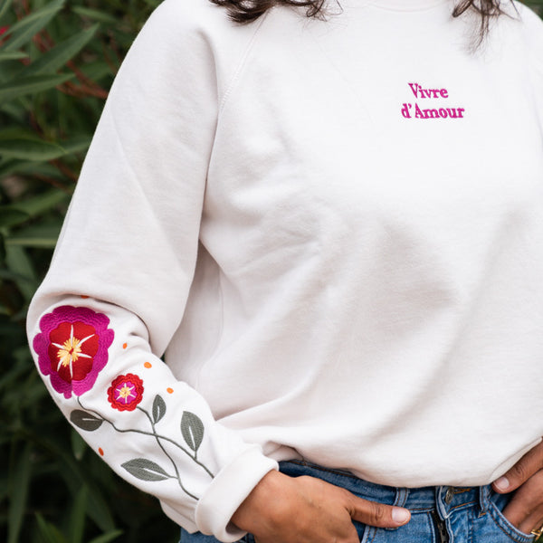 Le sweat Thérèse écru
