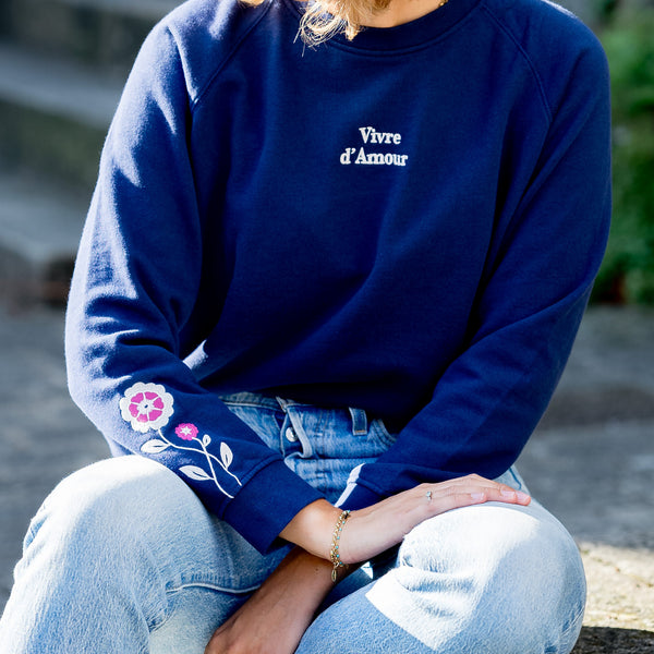 Le sweat Thérèse marine