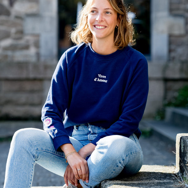 Le sweat Thérèse marine