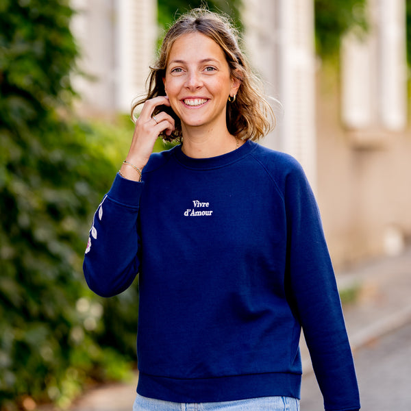 Le sweat Thérèse marine
