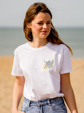 Charger l&#39;image dans la galerie, Le t-shirt brodé Colombe ciel
