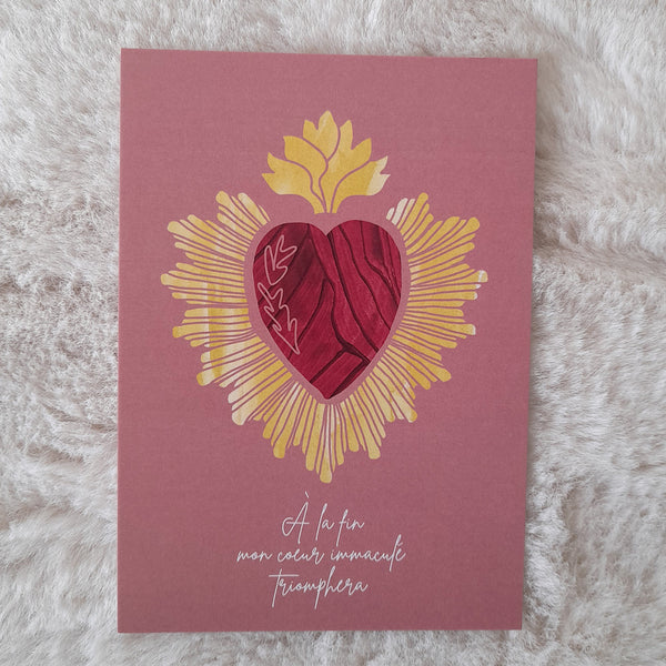 Carte Coeur Immaculé de Marie