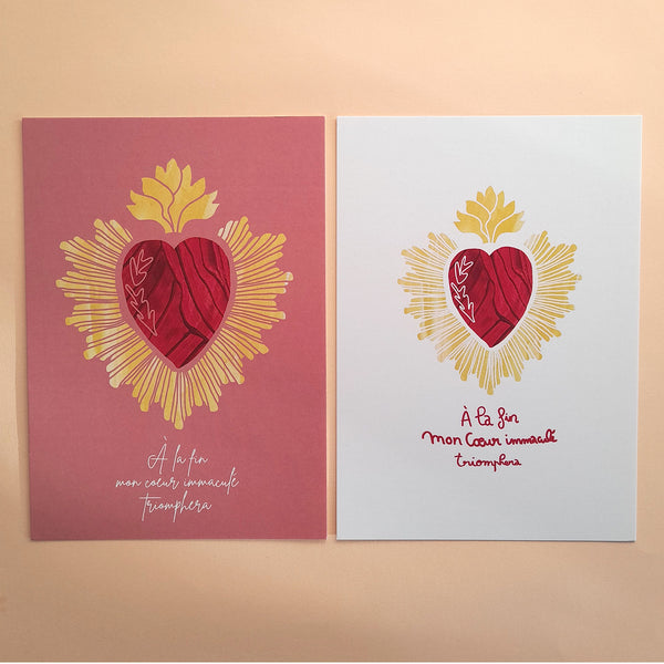 Carte Coeur Immaculé de Marie